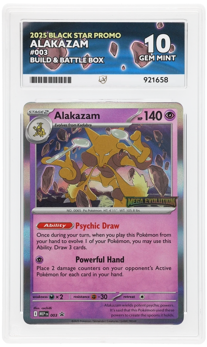 Alakazam - Black Star Promo - 003 - Build & Battle Box MEGA EVOLUTION ACE 10