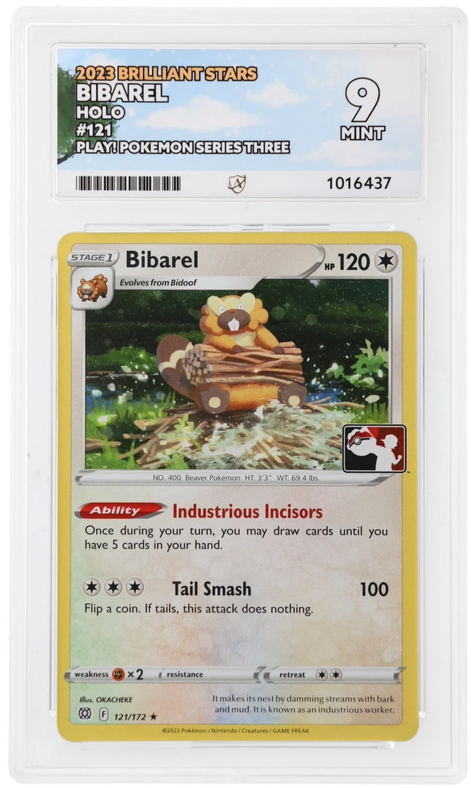 Bibarel - Brilliant Stars - 121/172 - Holo - Play! Pokemon Series Three ACE 9