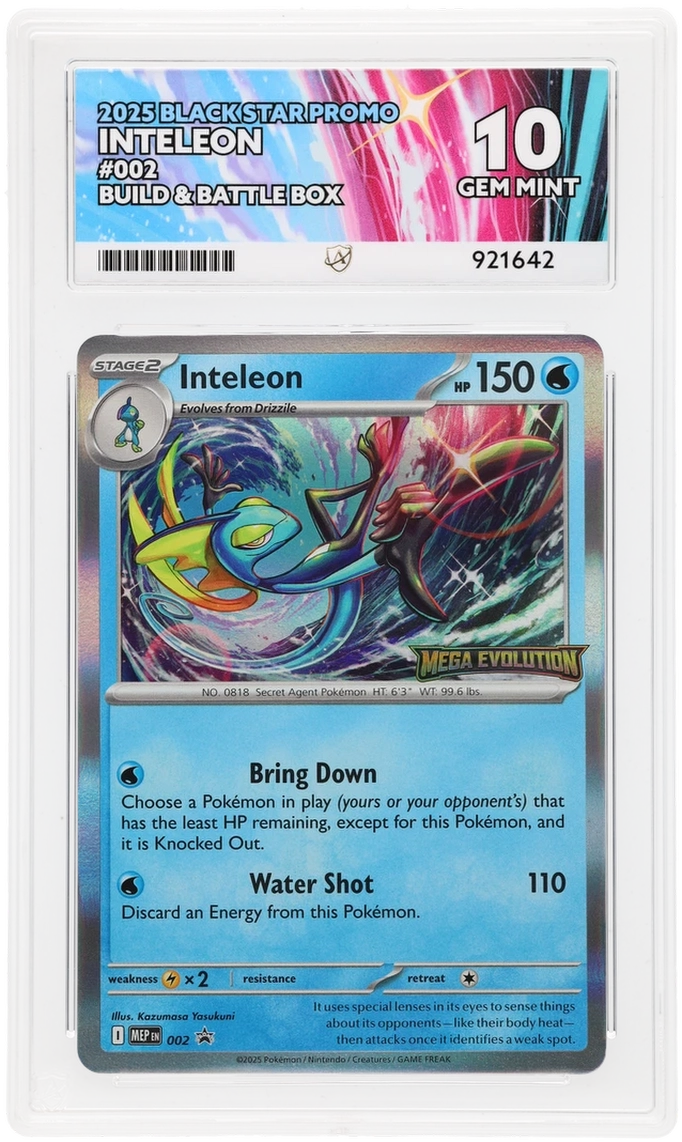 Inteleon - Black Star Promo - 002 - Build & Battle Box MEGA EVOLUTION ACE 10