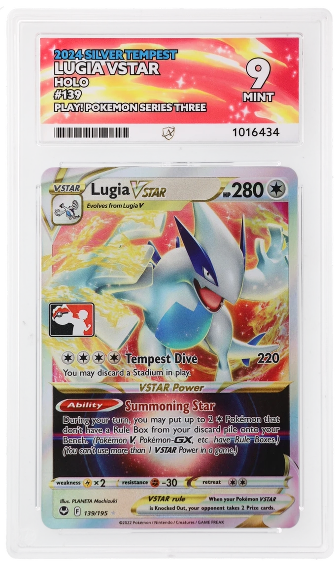 Lugia VSTAR - Silver Tempest - 139/195 - Holo - Play! Pokemon Series Three ACE 9
