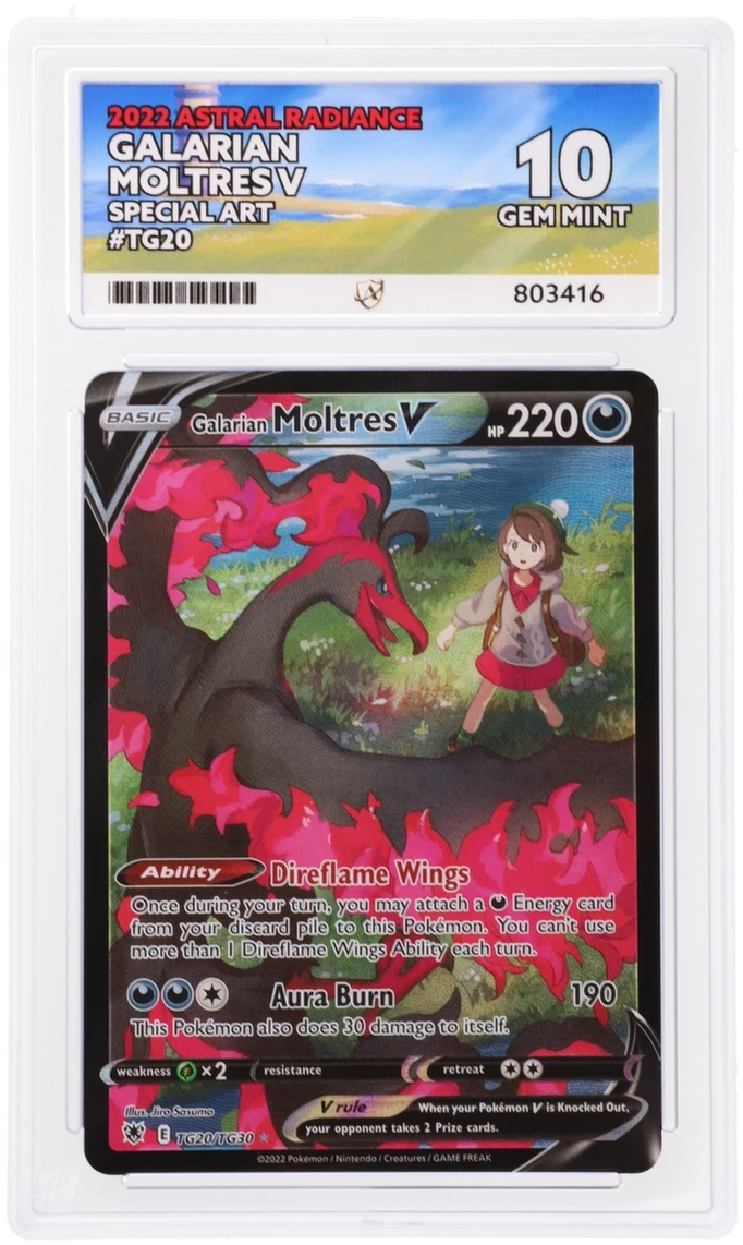 ASTRAL RADIANCE GALARIAN MOLTRES V SPECIAL ART #TG20 ACE 10