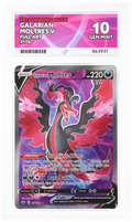 GALARIAN MOLTRES V FULL ART 176/198 CHILLING REIGN ACE 10