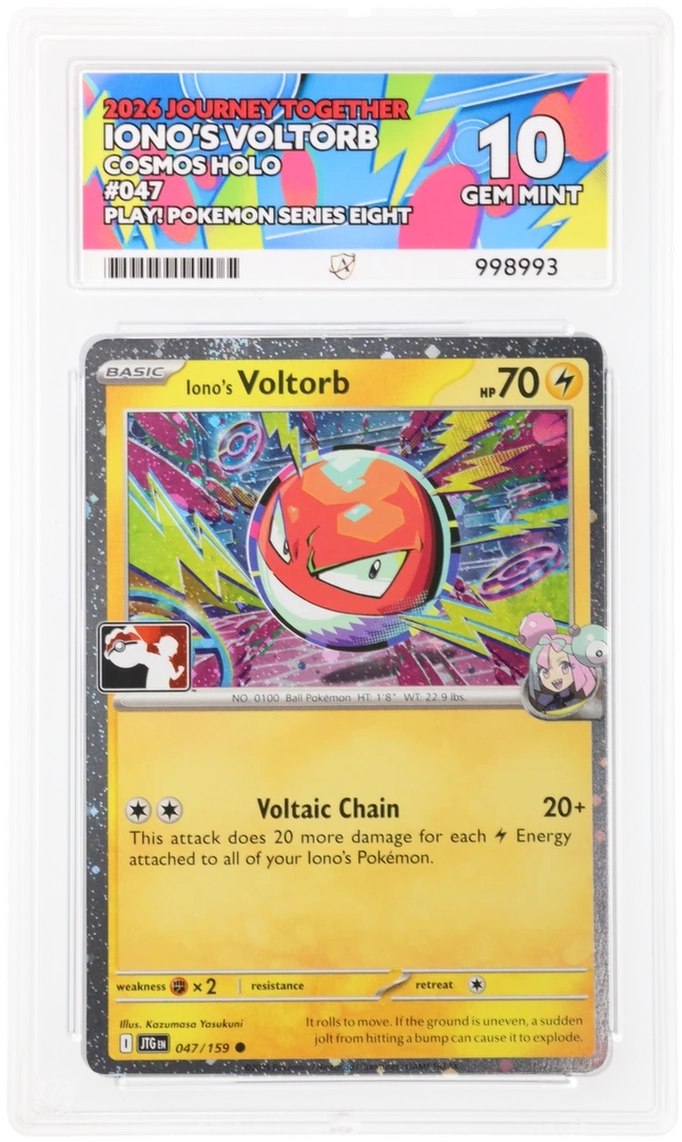 Iono's Voltorb - Journey Together - 047/159 - Cosmos Holo - Play! Pokemon Series Eight ACE 10