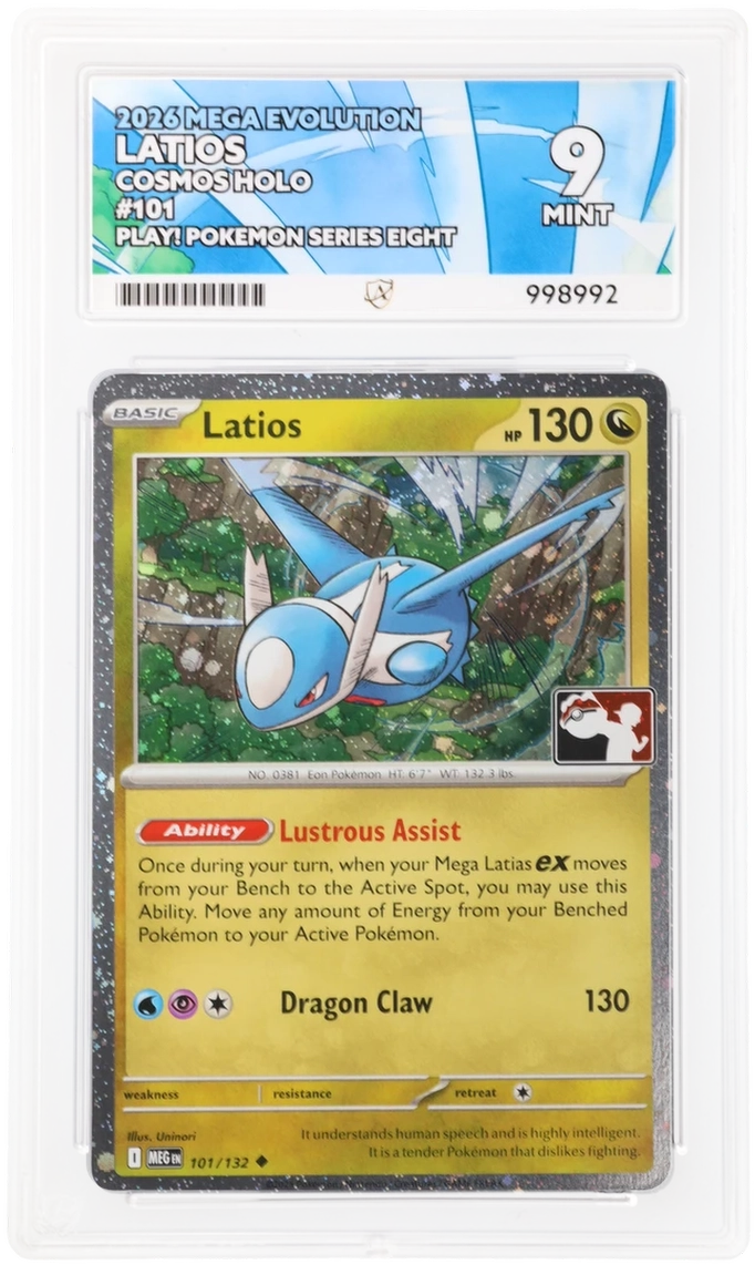 Latios - Mega Evolution - 101/132 - Cosmos Holo - Play! Pokemon Series Eight ACE 9